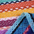 Textiles de conception personnalisés Herringbone Polyester Tricot Warp Tripted Tissu au crochet
